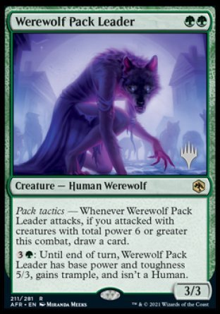 Werewolf Pack Leader (Promo Pack) [Dungeons & Dragons: Adventures in the Forgotten Realms Promos] | Cracking-Singles