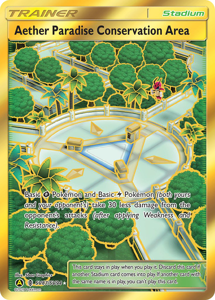 Aether Paradise Conservation Area (SV87/SV94) [Sun & Moon: Hidden Fates - Shiny Vault] | Cracking-Singles