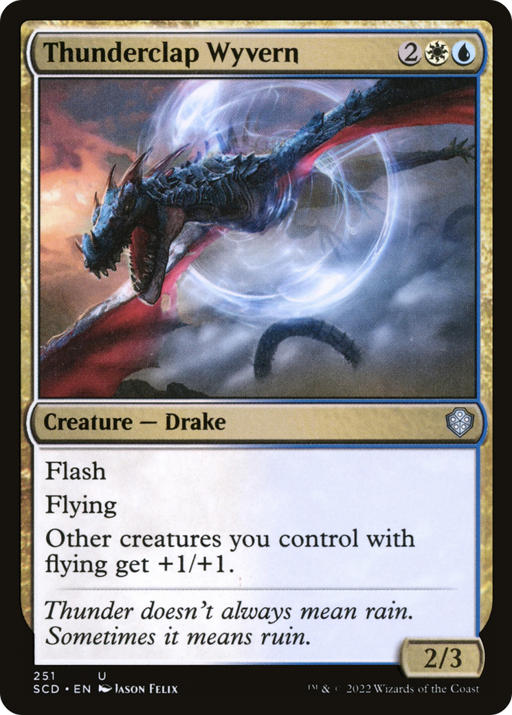 Thunderclap Wyvern [Starter Commander Decks] | Cracking-Singles