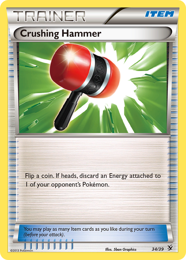 Crushing Hammer (34/39) [XY: Kalos Starter Set] | Cracking-Singles