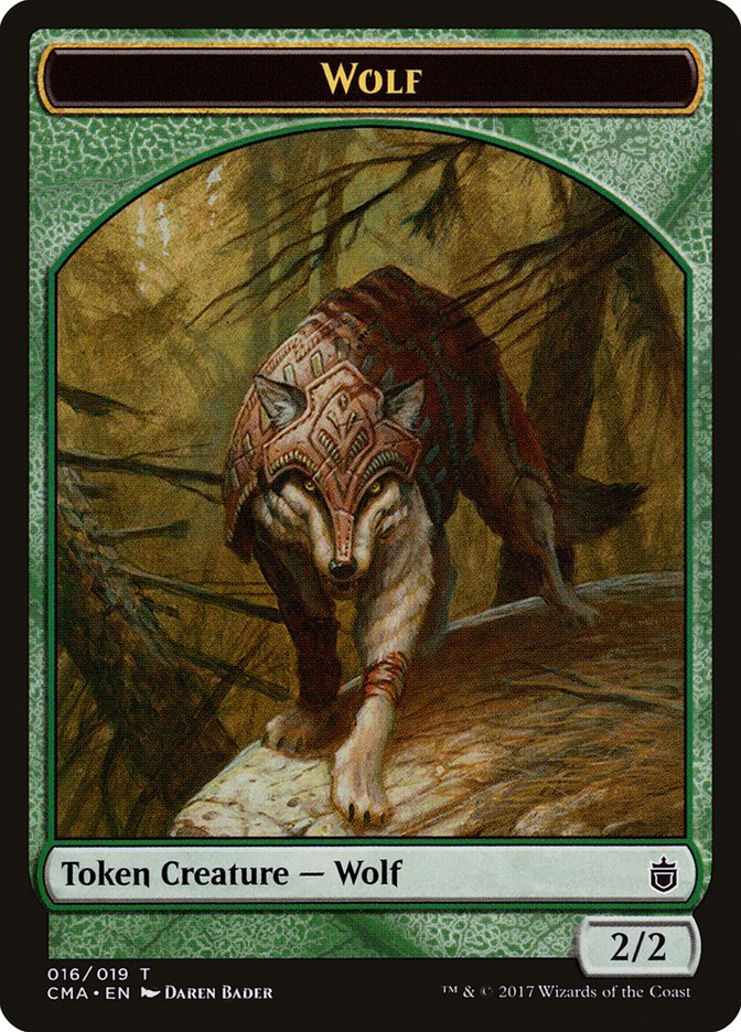 Wolf (016/019) [Commander Anthology Tokens] | Cracking-Singles