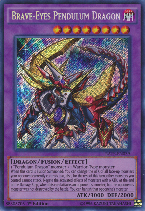 Brave-Eyes Pendulum Dragon [RATE-EN039] Secret Rare | Cracking-Singles