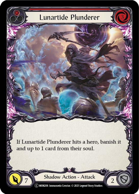 Lunartide Plunderer (Red) (Rainbow Foil) [U-MON206-RF] Unlimited Rainbow Foil | Cracking-Singles