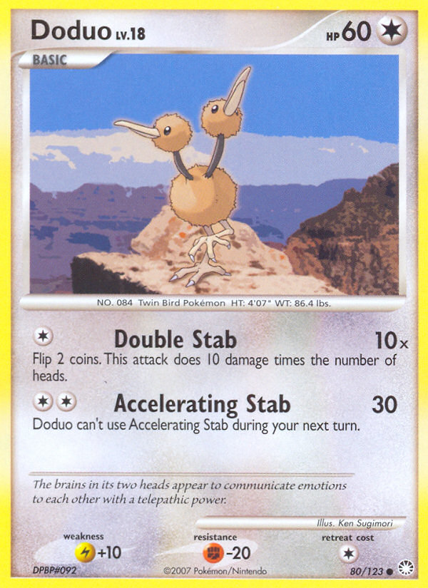 Doduo (80/123) [Diamond & Pearl: Mysterious Treasures] | Cracking-Singles