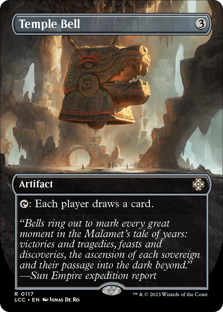 Temple Bell (Borderless) [The Lost Caverns of Ixalan Commander] | Cracking-Singles