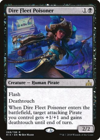 Dire Fleet Poisoner [Rivals of Ixalan Promos] | Cracking-Singles