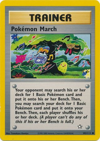 Pokemon March (102/111) [Neo Genesis Unlimited] | Cracking-Singles