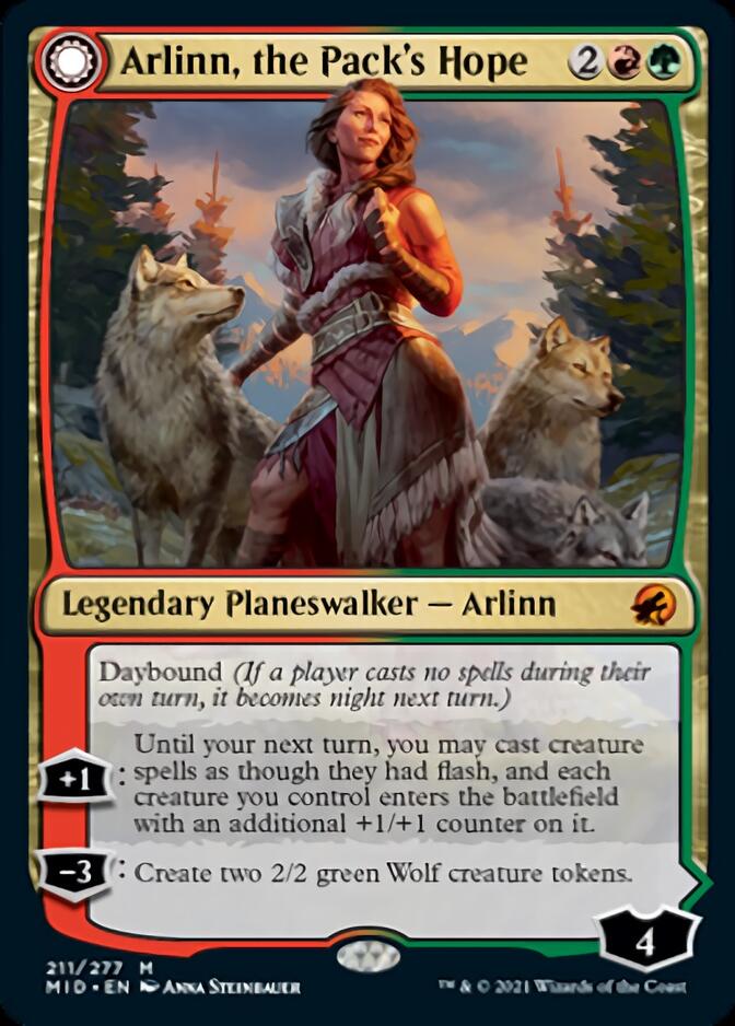 Arlinn, the Pack's Hope // Arlinn, the Moon's Fury [Innistrad: Midnight Hunt] | Cracking-Singles