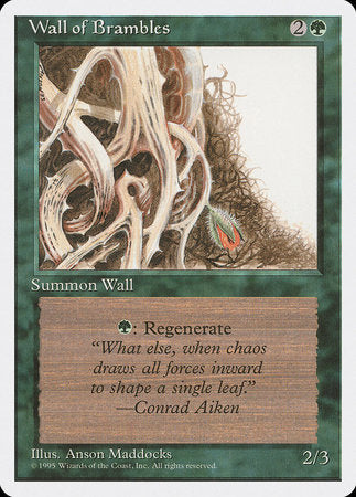 Wall of Brambles [Fourth Edition] | Cracking-Singles