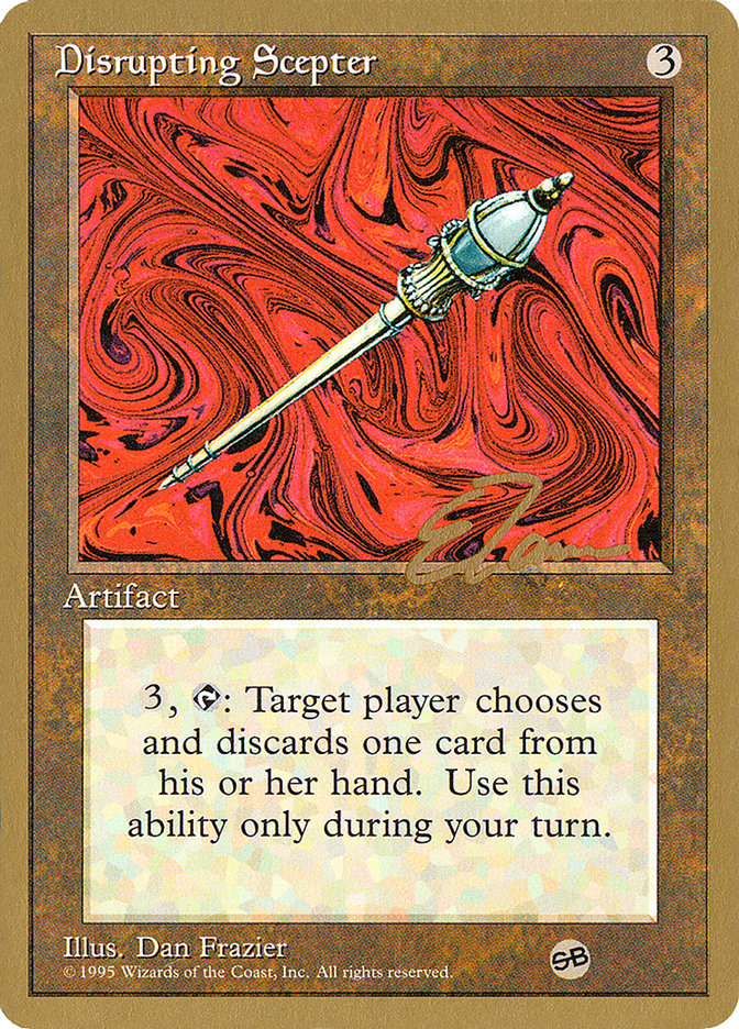 Disrupting Scepter (Eric Tam) (SB) [Pro Tour Collector Set] | Cracking-Singles