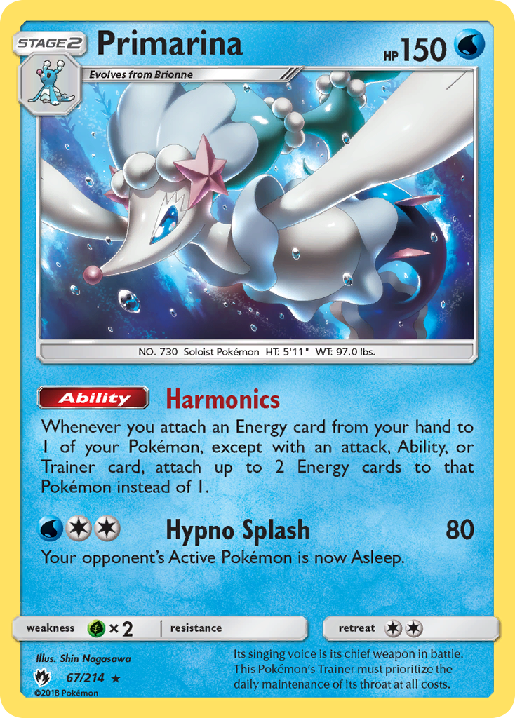 Primarina (67/214) [Sun & Moon: Lost Thunder] | Cracking-Singles