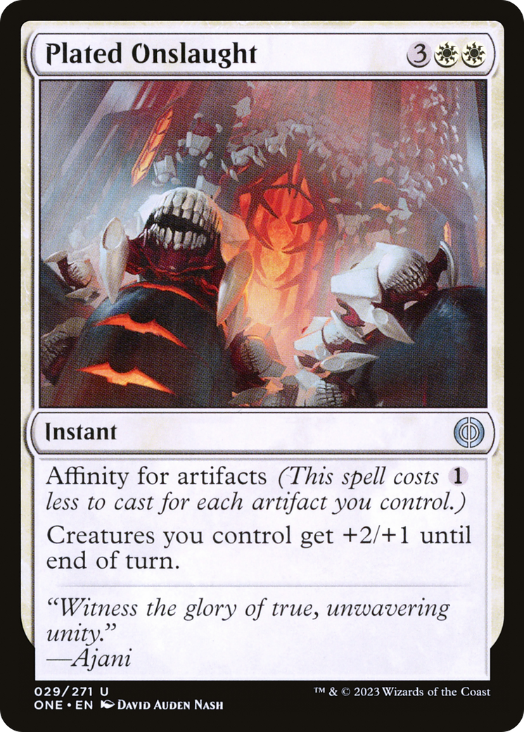 Plated Onslaught [Phyrexia: All Will Be One] | Cracking-Singles