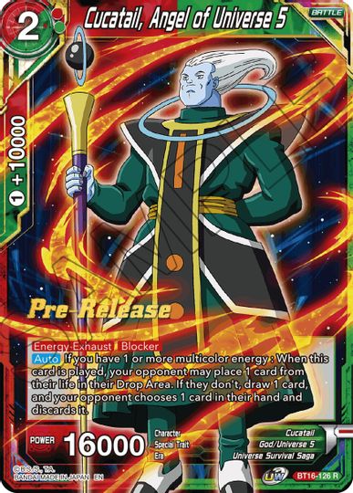 Cucatail, Angel of Universe 5 (BT16-126) [Realm of the Gods Prerelease Promos] | Cracking-Singles