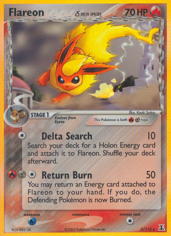 Flareon (5/113) (Delta Species) [EX: Delta Species] | Cracking-Singles