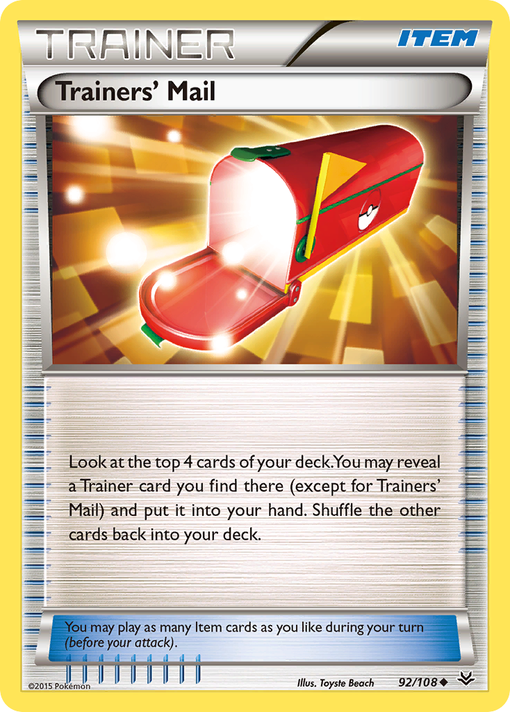 Trainers' Mail (92/108) [XY: Roaring Skies] | Cracking-Singles