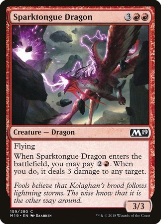 Sparktongue Dragon [Core Set 2019] | Cracking-Singles