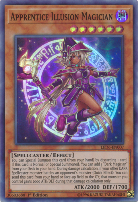 Apprentice Illusion Magician [LED6-EN007] Super Rare | Cracking-Singles