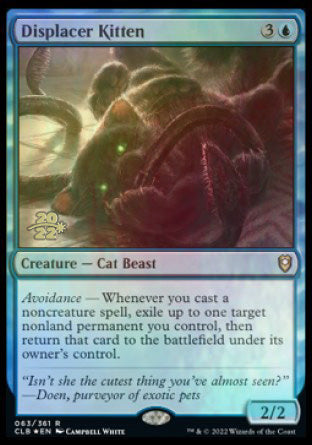 Displacer Kitten [Commander Legends: Battle for Baldur's Gate Prerelease Promos] | Cracking-Singles