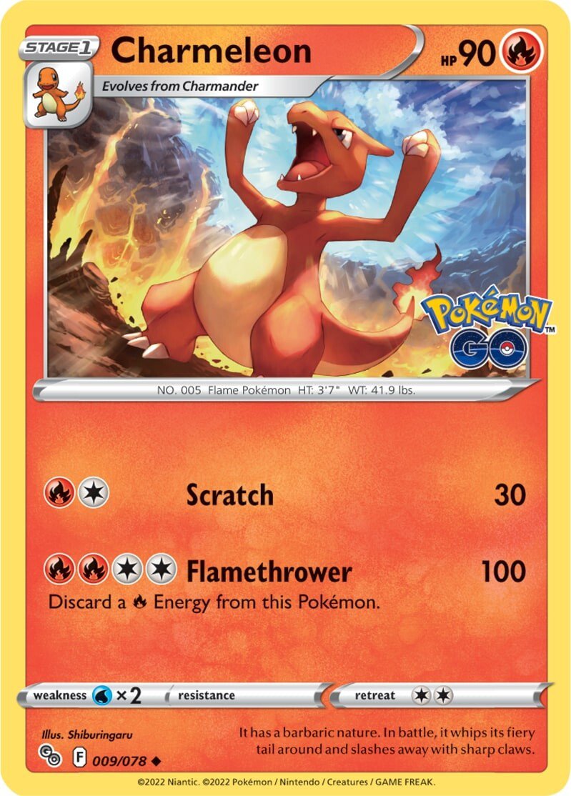 Charmeleon (009/078) [Pokémon GO] | Cracking-Singles