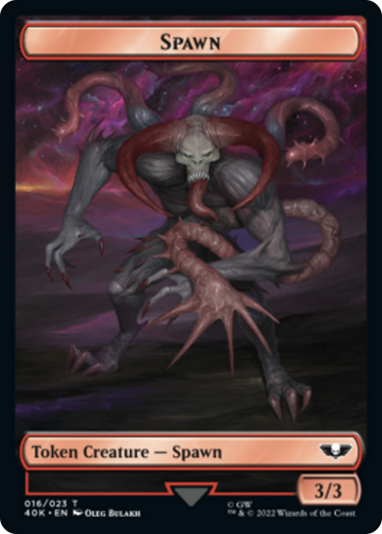 Spawn // Blue Horror (Surge Foil) [Universes Beyond: Warhammer 40,000 Tokens] | Cracking-Singles