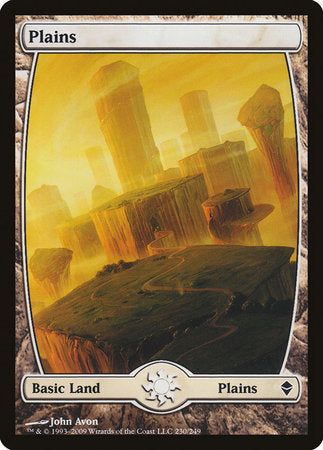 Plains (230) - Full Art [Zendikar] | Cracking-Singles