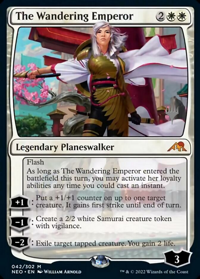 The Wandering Emperor (Promo Pack) [Kamigawa: Neon Dynasty Promos] | Cracking-Singles