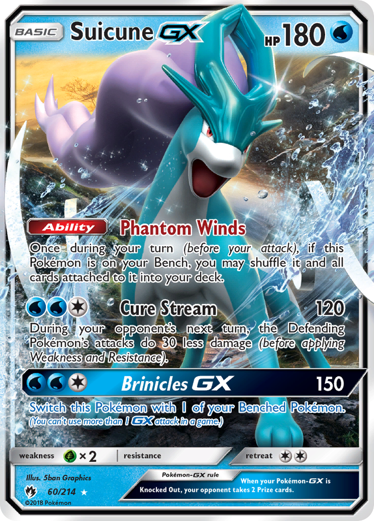 Suicune GX (60/214) [Sun & Moon: Lost Thunder] | Cracking-Singles