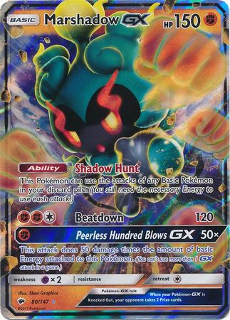 Marshadow GX (80/147) (Jumbo Card) [Sun & Moon: Burning Shadows] | Cracking-Singles