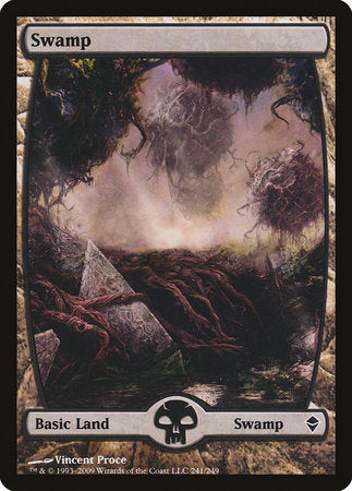 Swamp (241) - Full Art [Zendikar] | Cracking-Singles