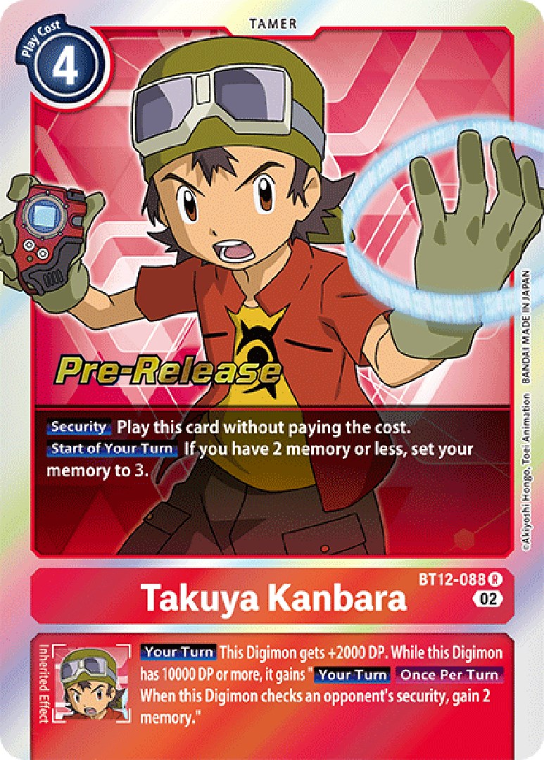 Takuya Kanbara [BT12-088] [Across Time Pre-Release Cards] | Cracking-Singles