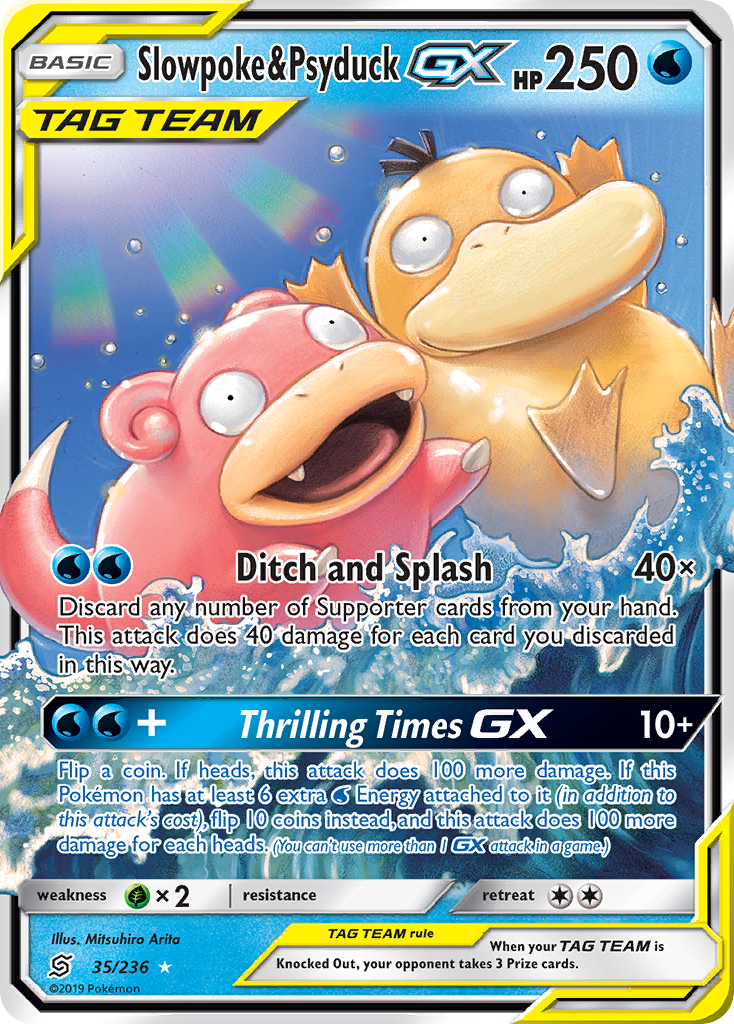 Slowpoke & Psyduck GX (35/236) [Sun & Moon: Unified Minds] | Cracking-Singles