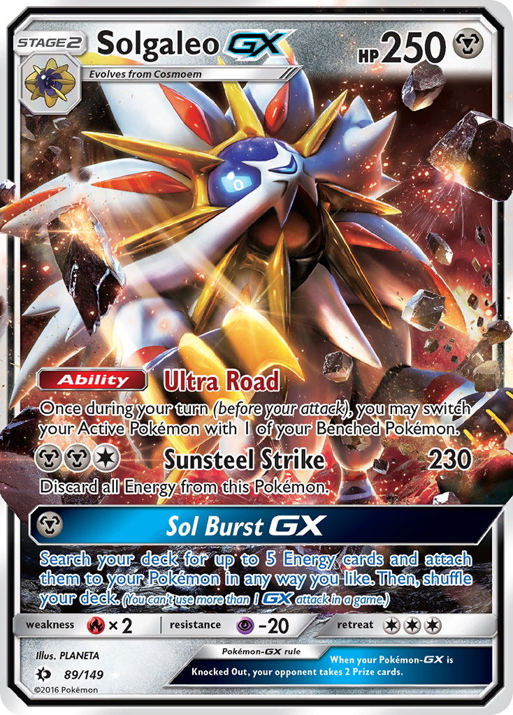 Solgaleo GX (89/149) [Sun & Moon: Base Set] | Cracking-Singles