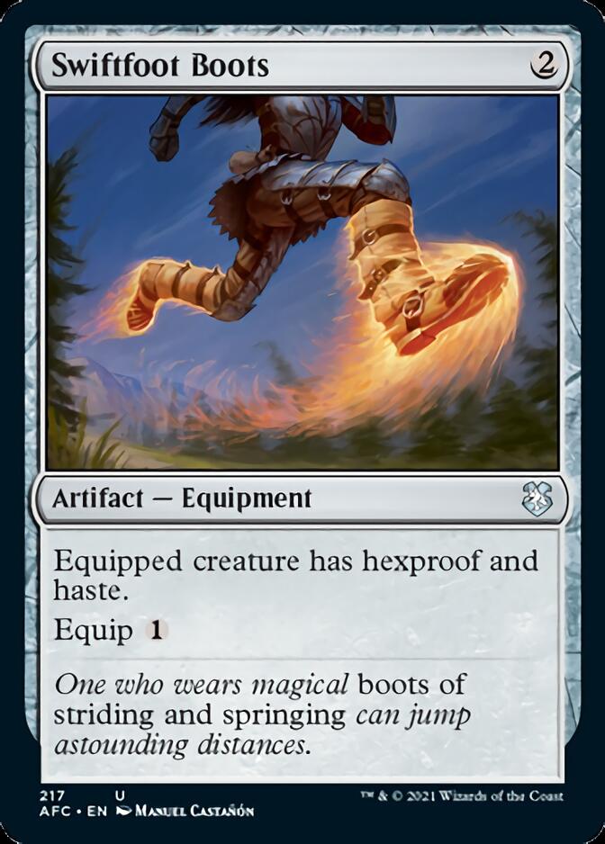 Swiftfoot Boots [Dungeons & Dragons: Adventures in the Forgotten Realms Commander] | Cracking-Singles