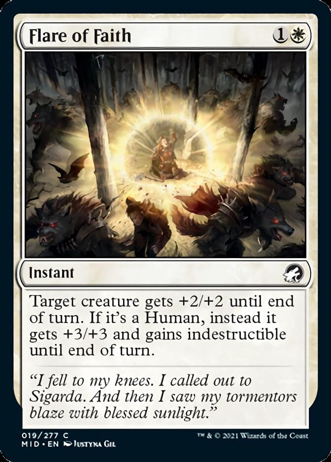 Flare of Faith [Innistrad: Midnight Hunt] | Cracking-Singles