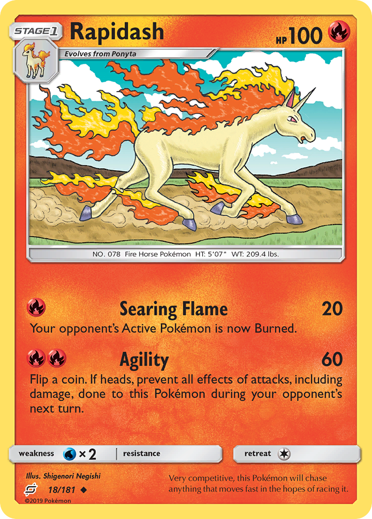 Rapidash (18/181) [Sun & Moon: Team Up] | Cracking-Singles