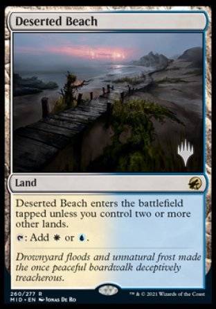 Deserted Beach (Promo Pack) [Innistrad: Midnight Hunt Promos] | Cracking-Singles