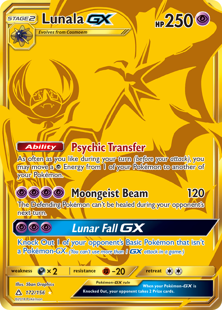 Lunala GX (172/156) [Sun & Moon: Ultra Prism] | Cracking-Singles