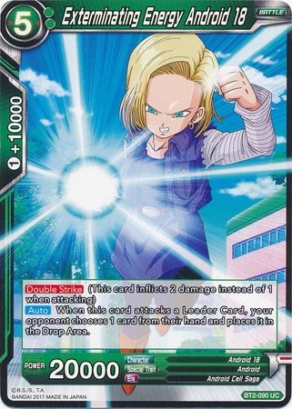 Exterminating Energy Android 18 [BT2-090] | Cracking-Singles