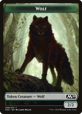 Wolf Token [Core Set 2020 Tokens] | Cracking-Singles