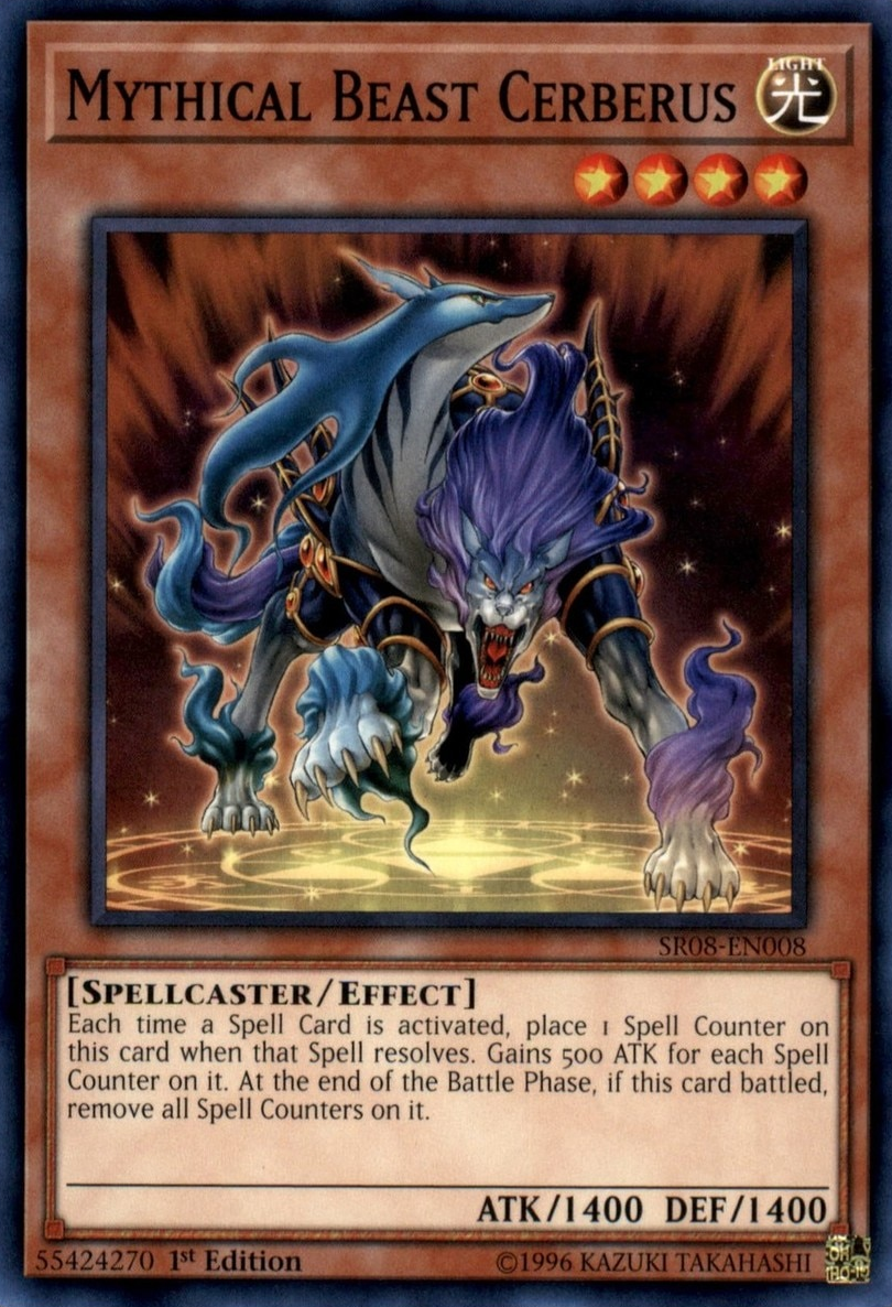 Mythical Beast Cerberus [SR08-EN008] Common | Cracking-Singles