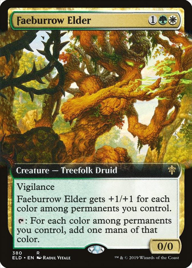 Faeburrow Elder (Extended Art) [Throne of Eldraine] | Cracking-Singles