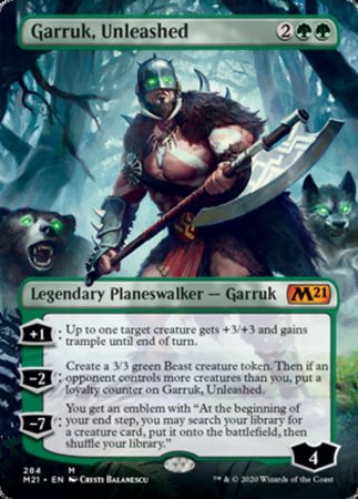 Garruk, Unleashed (Borderless) [Core Set 2021] | Cracking-Singles