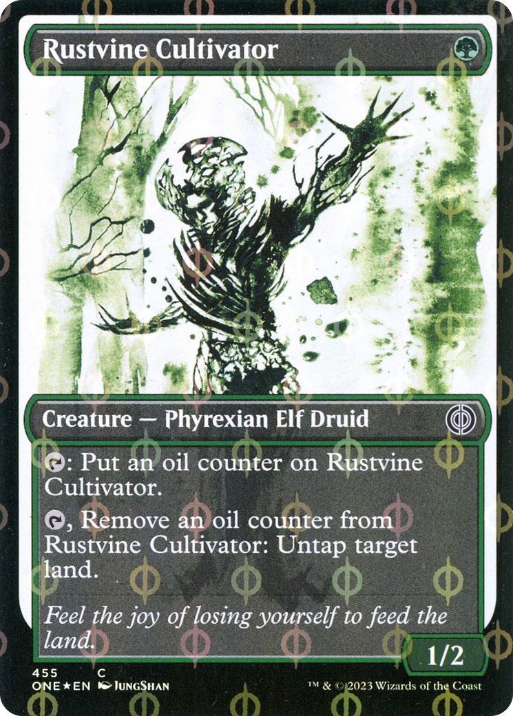 Rustvine Cultivator (Showcase Ichor Step-and-Compleat Foil) [Phyrexia: All Will Be One] | Cracking-Singles