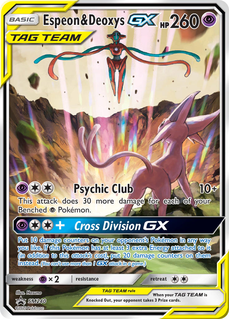 Espeon & Deoxys GX (SM240) [Sun & Moon: Black Star Promos] | Cracking-Singles