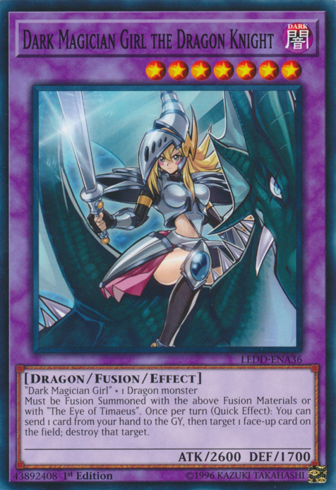 Dark Magician Girl the Dragon Knight [LEDD-ENA36] Common | Cracking-Singles