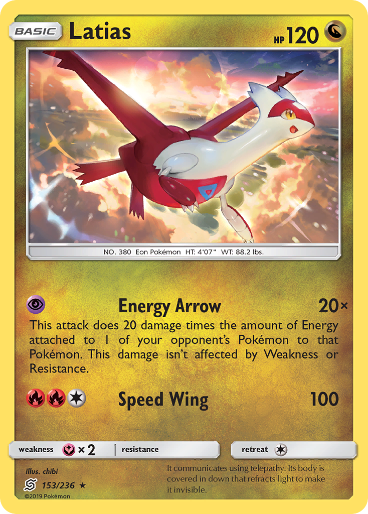 Latias (153/236) [Sun & Moon: Unified Minds] | Cracking-Singles