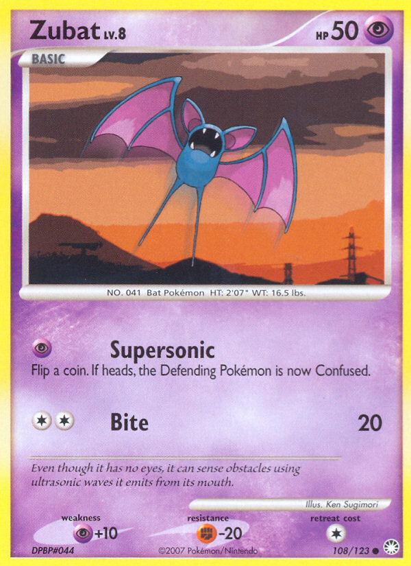 Zubat (108/123) [Diamond & Pearl: Mysterious Treasures] | Cracking-Singles