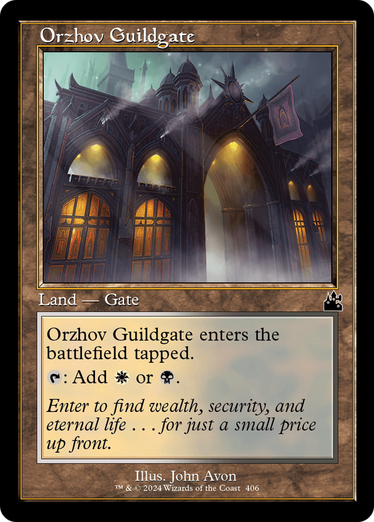 Orzhov Guildgate (Retro Frame) [Ravnica Remastered] | Cracking-Singles