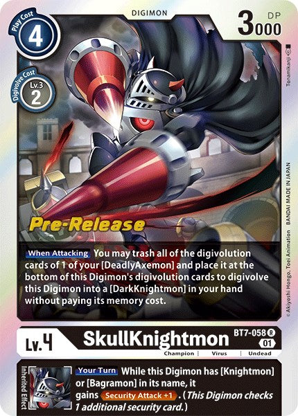 SkullKnightmon [BT7-058] [Next Adventure Pre-Release Cards] | Cracking-Singles