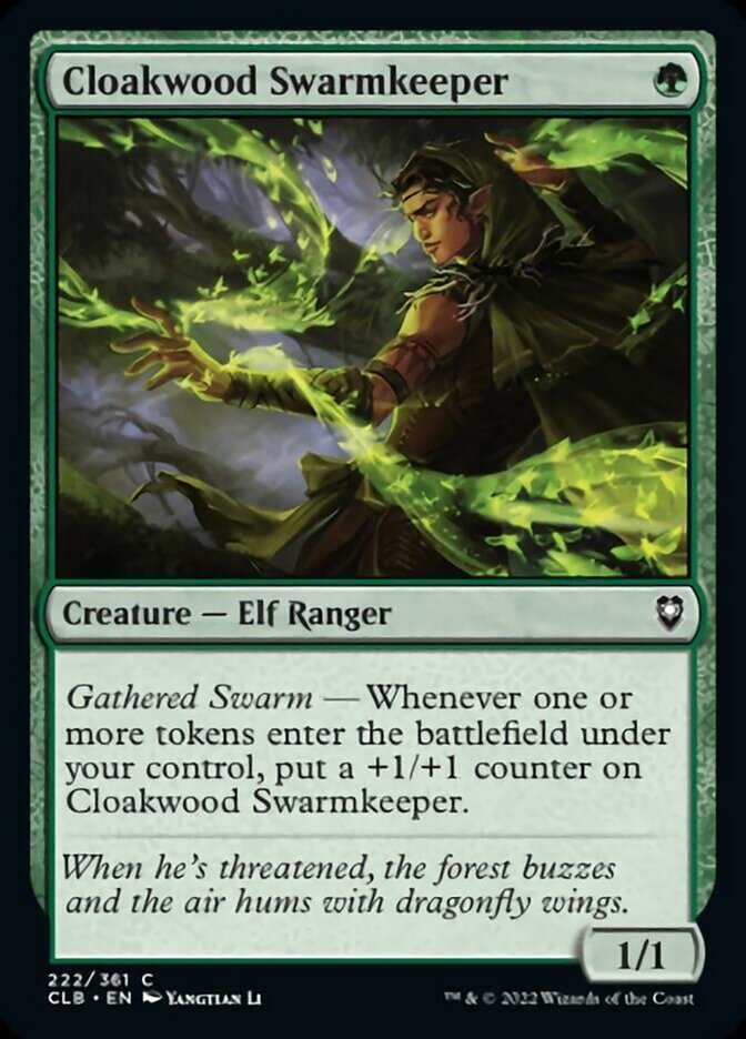 Cloakwood Swarmkeeper [Commander Legends: Battle for Baldur's Gate] | Cracking-Singles